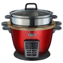 OSTER - Arrocera multifunción 10 en 1 con Bioceramic CKSTRC9030R Roja