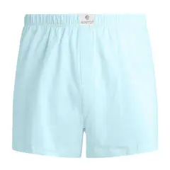 BOSTON - Short De Algodón Recubierto Celeste
