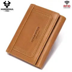 GENERICO - BILLETERA DE HOMBRE - 3 CUERPOS SIN CADENA HUMERPAUL 100% CUERO