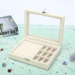 OEM - Joyero Organizador de Joyas Cofre para Anillos Aretes Pulseras