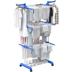 GENERICO - Tendedero Grande de 4 Niveles para Secar Ropa