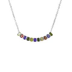 GENERICO - Collar Mujer Circones Joya Elegante Regalo Novia Plata 925