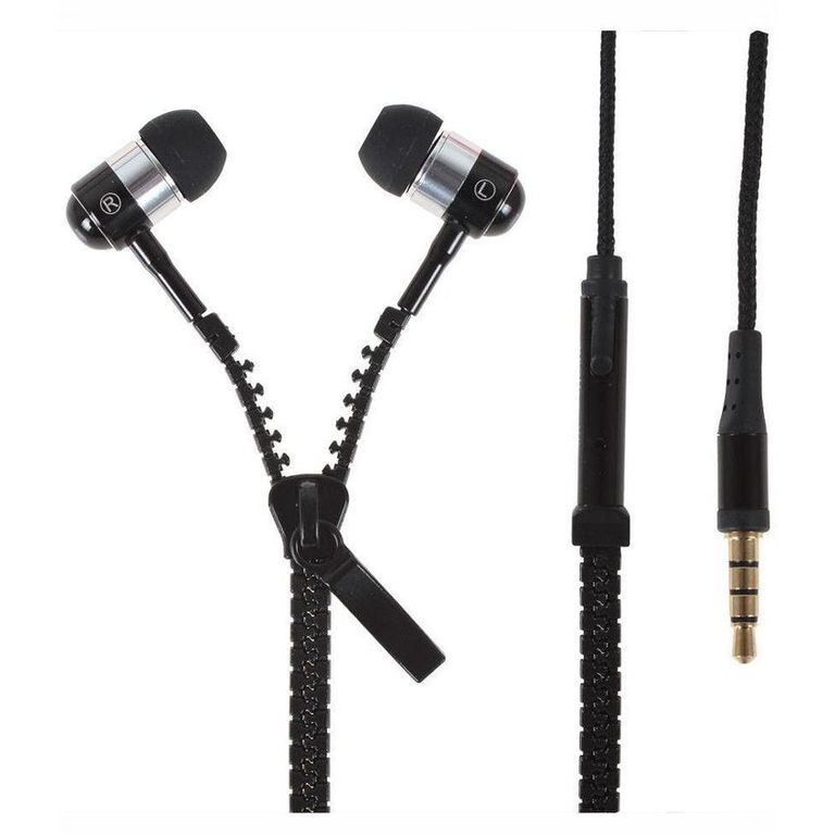 Audífono 35mm cremalleracierre stereo zipper universal