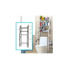 GENERICO - Estante de baño organizador 3 espacios 165x50x25cm