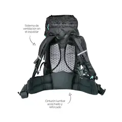 NATUREHIKE - Mochila alpina de campamento 45L Negro