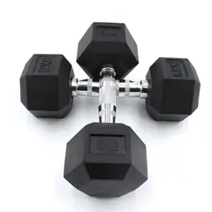 HOLGU - Par De Mancuernas Hexagonales 5kg De Caucho