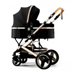 GENERICO - Coche Plegable para Bebes Negro