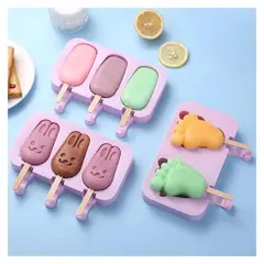 GENERICO - Molde de silicona para helados paletas figuras al azar