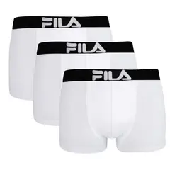 FILA - Pack x3 Bóxer Pretina Ancha Blanco