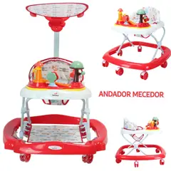 BABY HAPPY - Andador para Bebe Musical Nuevo Modelo 2025 Red