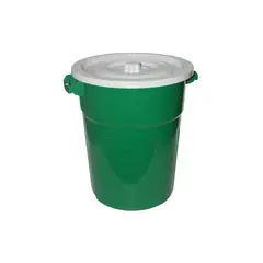 GRETAIL - Tacho De Basura Con Tapa De 100 Litros Verde