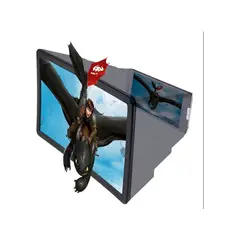 GENERICO - Amplificador plegable de pantalla 3d tipo lupa para celular negro