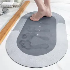 GENERICO - Alfombra de baño tapete absorbente para ducha anti deslizante