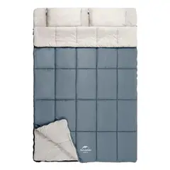 NATUREHIKE - Sleeping bag doble con almohadas HD250 15°10°