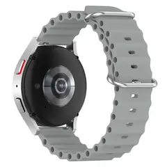 GENERICO - Correa Silicona Ocean para SAMSUNG WATCH 5 / 5 PRO - Plomo