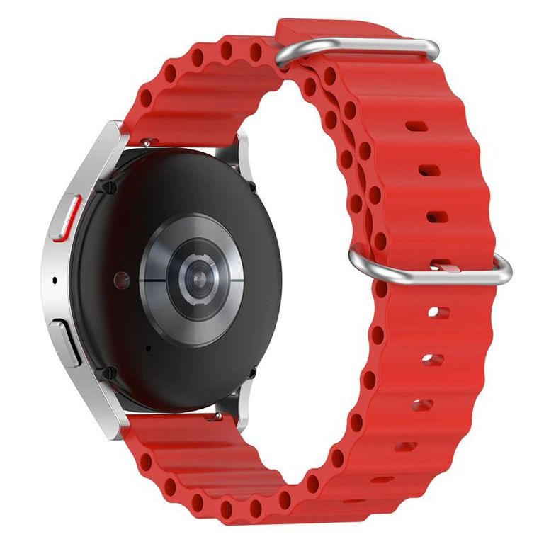 Correa Silicona Ocean para XIAOMI WATCH S1 - S1 ACTIVE - Rojo