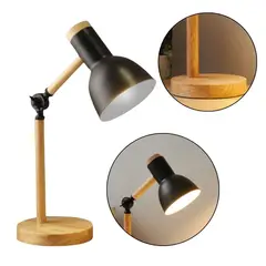 ELMEJORPRECIO - Lámpara De Escritorio Dormitorio Estilo Nórdico Ajustable Negro