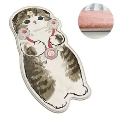 ELMEJORPRECIO - Alfombra Bajada De Cama Kawai Modelo Gato Doctor