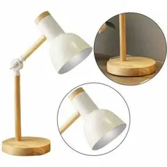 ELMEJORPRECIO - Lampara de Escritorio Ajustable Estilo Nórdico Blanco