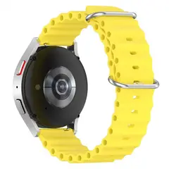 GENERICO - Correa Silicona Ocean para XIAOMI IMILAB W12 - KW66 - Amarillo