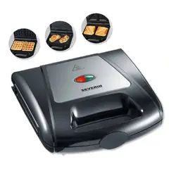 SEVERIN - Sandwichera Waflera 3 en 1 SA 2968