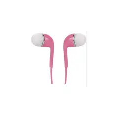 GENERICO - Audífonos hands free con micrófono samsung galaxy s6-s5-s4-s3 rosado