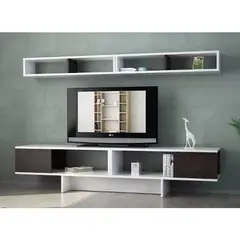 VILLA HOGAR - Centro de entretenimiento Polonia wengue TV 70 pulgadas