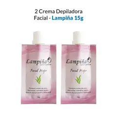 GENERICO - 2 Crema Depiladora Facial - Lampiña 15g