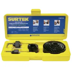 SURTEK - JUEGO DE 15 PIEZAS CORTACÍRCULOS PARA MADERA - SURT120754