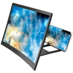 GENERICO - Amplificador de pantalla 12 con perezoso abs acrílico 3d - negro