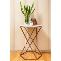 DECOR MESAS - Mesa Lateral Rosse - Mármol