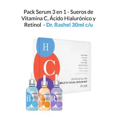 GENERICO - Pack Serum 3en1 - Sueros de Vitamina C Ácido Hialurónico y Retinol