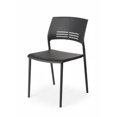 DECORPLAS - Silla Fija Multiuso Fresh Colors Black