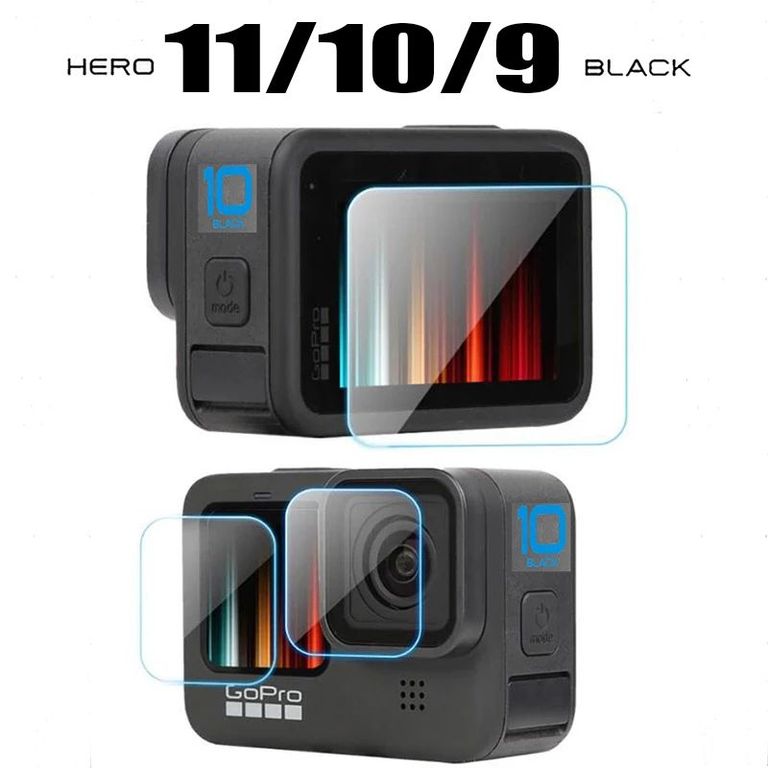 Protector gopro hero 11 10 9 vidrio templado