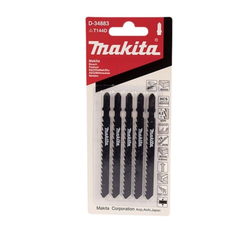 Sierra Para Calar Tipo "T" P/Madera x 5 pz D-34883 - Negro