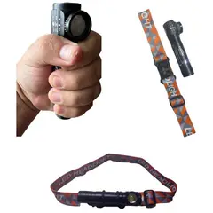 CAFINI - Linterna en l frontal led recargable usb rescate bomberos