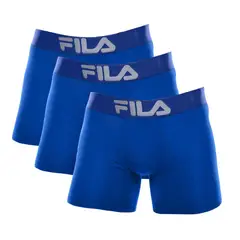 FILA - Pack x3 Bóxer Pretina Ancha Azulino