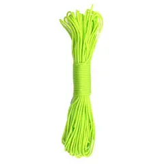 GENERICO - Cuerda de supervivencia paracord rollo 30m amarillo limon