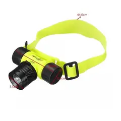 GENERICO - Linterna acuática frontal led para buceo recargable