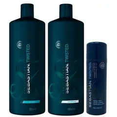 SEBASTIAN - Shampoo para Rizos 1000ml Acondicionador Crema Twisted