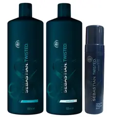 SEBASTIAN - Shampoo para Rizos 1000ml + Acondicionador + Mousse Twisted