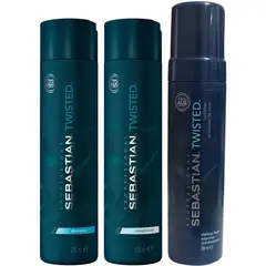 SEBASTIAN - Shampoo para Rizos 250ml Acondicionador Mousse Twisted