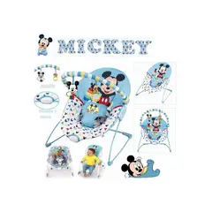 DISNEY - Mecedora bouncer mickey baby lux Celeste
