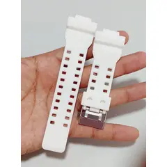 GENERICO - Correa Repuesto para CASIO G SHOCK GA 100 - 110 - 120 - Blanco Matte
