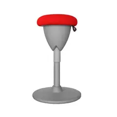 DECORPLAS - Taburete Jazz Colors Red Ergonómico y Ajustable 49-69 cm