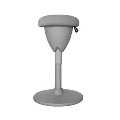 DECORPLAS - Taburete Jazz Colors Dark Grey Ergonómico y Ajustable 49-69 cm