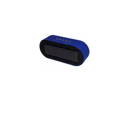 GENERICO - Parlante solar con bluetooth 3w radio fm - azul
