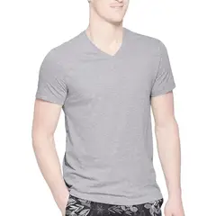 BOSTON - Polo Manga Corta Cuello V - Plomo..