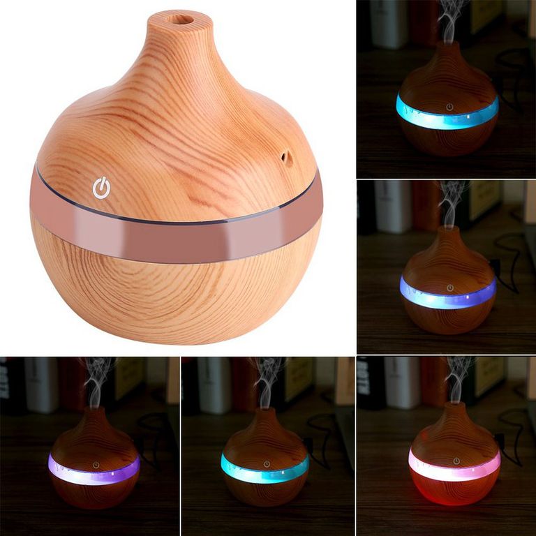Humidificador ultrasónico purificador de aroma luces led