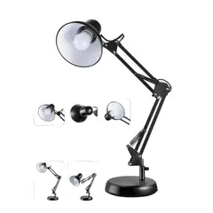 GENERICO - Lámpara Led Escritorio o Mesa Con Brazo Ajustable Regulable Negro